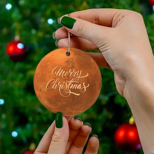 Miniatura 4 de Cheyan Cosmic Galactic Planet Christmas Ornament, Christmas Tree Ornament for Christmas Home Decor Astronomy Fans Porcelain Ornament Xmas Hanging