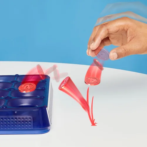 Miniatura 3 de Connect 4 Frenzy Game Discos de rebote 4 The Win Juegos de fiesta familiar para niños, adolescentes y adultos A partir de 8 años 2 a 6