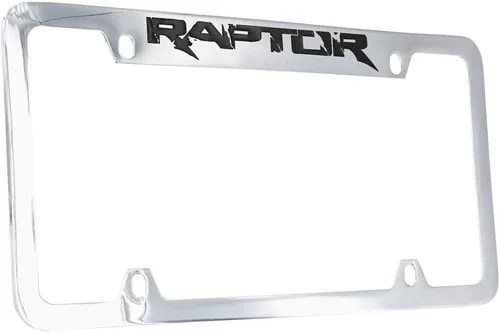 Miniatura 12 de Marco de Placa de Licencia de Metal Negro Ford Raptor