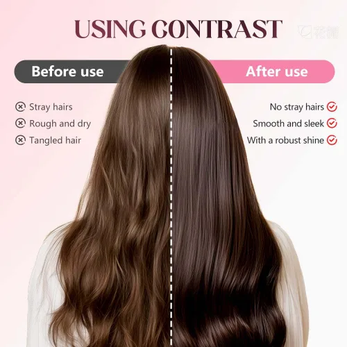 Miniatura 2 de Cepillo de pelo autolimpiante, cepillo retráctil con cerdas de masaje, peine antiestático fácil de limpiar para todo tipo de cabello, cepillo de Azul