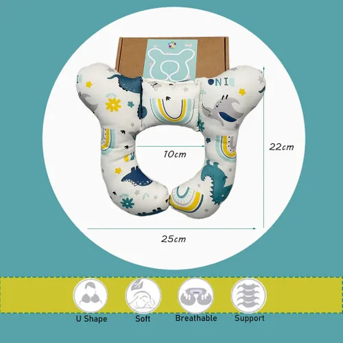 Miniatura 5 de Almohadas para el Cuello del Bebé, Cómoda Almohada de Soporte para Cabeza y Cuello del Bebé para Viaje, para Asiento de Coche, Cochecito, Carriola