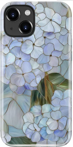 Miniatura 31 de Funda para iPhone 12 Mini, compatible con carga inalámbrica, protección de doble capa con elegante diseño de flores silvestres, silicona suave +