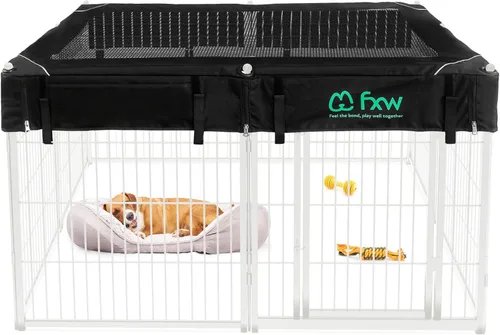 Miniatura 86 de FXW Homeplus Unleashed Corralito para Perros de Interior - Juego Sin Estrés y Seguro, Resistente de 24 Pulgadas 4 Paneles Corral para Cachorros