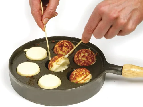Miniatura 3 de Norpro Sartén Deluxe Munk Aebleskiver 8.5 pulgadas de diámetro y 2 pulgadas