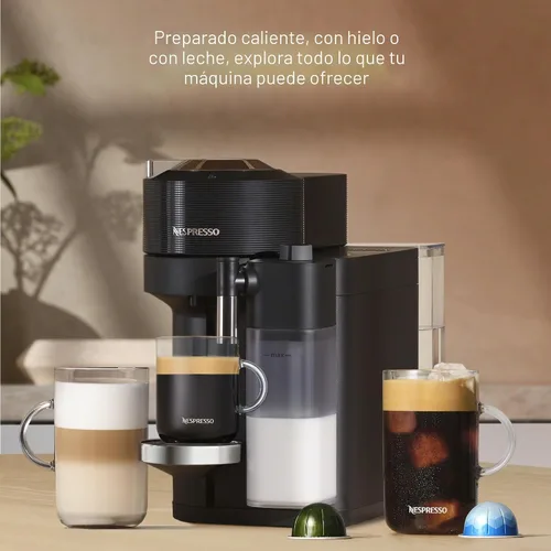 Miniatura 7 de Nespresso Vertuo Lattissima - Cafetera para café y espresso de De'Longhi, color negro mate y brillante