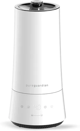 PureGuardian Humidificador ultrasónico de niebla fría de 90 horas, 1.6 galones de llenado superior para habitaciones grandes con humidistato,