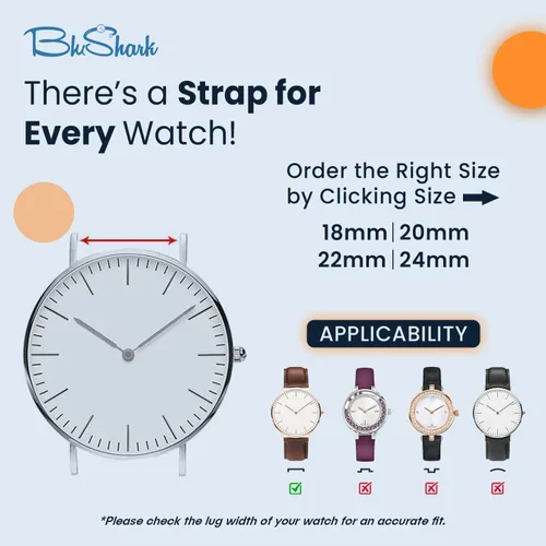 Miniatura 6 de BluShark La correa para reloj de nailon de alta calidad original, varios tamaños y estilos