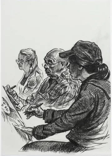 Miniatura 4 de Faber-Castell Pluma artística PITT con tinta india - paquete de 8 - color 199 negro - XXS, S, F, M, B, C, 1.5, Fude Hard, (167158)