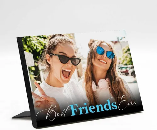 Miniatura 23 de M YESCUSTOM Marco de fotos personalizado con texto de amigos, marco de fotos de amistad para mejores amigos, panel de fotos Fover con pantalla