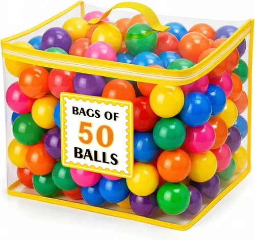 Miniatura 13 de Ball Pit Balls for Toddlers: 50 100 200 Colorful Non-Toxic Balls with BPA-Free, Phthalate-Free, Crush-Resistant Polyethylene Plastic, 2.2 Inches