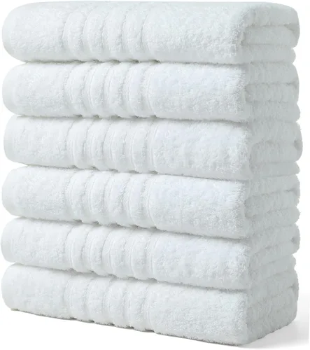 Miniatura 10 de Aibaser Toallas de mano - 16x30 pulgadas - Toallas de mano ligeras y altamente absorbentes para baño, viaje, gimnasio, ducha y spa (Azul)