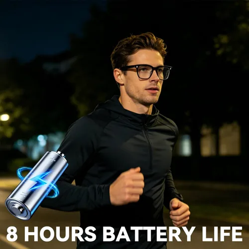 Miniatura 3 de Lentes inteligentes Bluetooth para hombres y mujeres, lentes inteligentes Ai con audio de oído abierto, control de voz, traducción en tiempo real