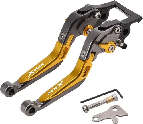 Miniatura 9 de Palancas de embrague de freno ajustables para motocicleta, cerradura de manija de estacionamiento para Yamaha Xmax 125 250 300 400 XMAX250 XMAX300