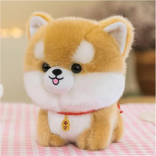 Miniatura 9 de Animal de peluche para perro, juguete de peluche de imitación, almohada de peluche de peluche, regalos para niños y niñas (negro, 9.8 pulgadas)