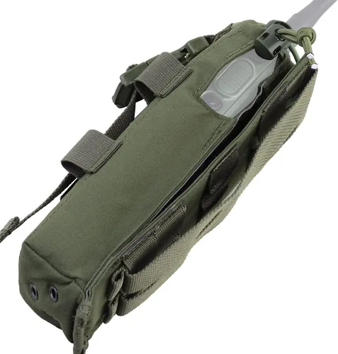 Miniatura 3 de Funda de radio táctica para cinturón de servicio Walkie Talkie modo de Eversión MOLLE Radio bolsa para chaleco, compatible con PRC 152 148 modelos