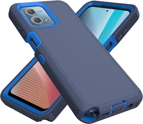 Miniatura 8 de Funda protectora resistente para Motorola Moto G Stylus 4G 2023, resistente a prueba de polvo, a prueba de golpes, protección contra caídas, 3 en 1