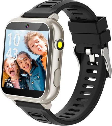 Miniatura 9 de Cosjoype Reloj inteligente para niños, regalos para niñas de 5 a 12 años, 24 juegos de rompecabezas, cámara de video HD, reproductor de música