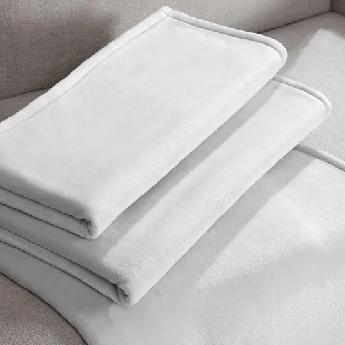 Miniatura 5 de Calvin Klein - Manta Queen, ropa de cama de felpa suave, manta de cama de peso medio (gris aluminio, Queen) (paquete de 2)
