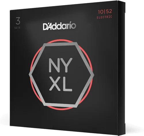 Miniatura 26 de D'Addario Cuerdas para guitarra eléctrica, NYXL entorchadas en níquel, NYXL1164, calibre medio 11-64, juego de 7 cuerdas, paquete de 1