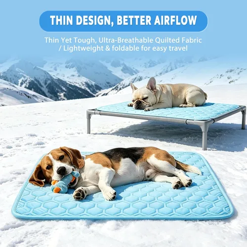 Miniatura 5 de Arc-Chill - Tapete refrescante para perros (Q-Max> 0.45), antideslizante y lavable para mascotas, cama de enfriamiento automático de verano