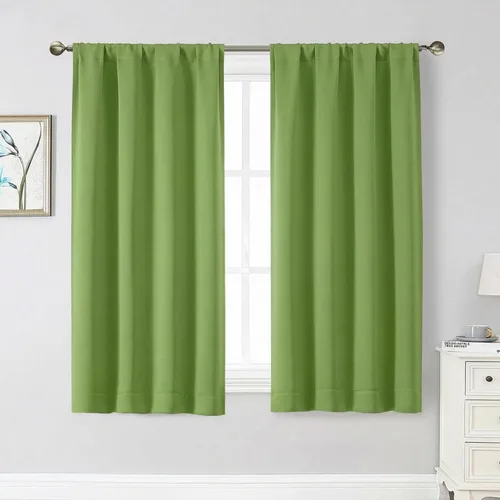 Miniatura 20 de Cortinas opacas para dormitorio, sala de estar, juego de 2 paneles de 54 pulgadas de largo, cortinas de oscurecimiento de habitación con aislamiento