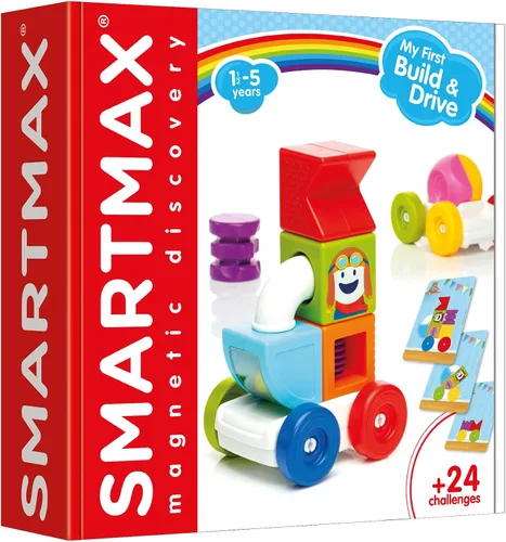 Miniatura 3 de SmartMax My First Build and Drive - Juego de vehículo magnético de construcción STEM para edades de 1 a 5 años