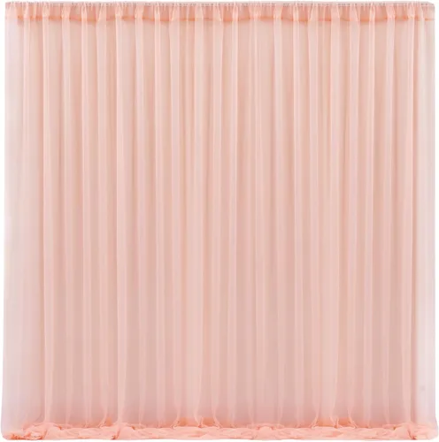 Miniatura 33 de Cortinas de fondo de tul azul de 10x10 para fiestas, cortina de fondo transparente para fotos de boda, cortinas para baby shower, fotografía, fiesta