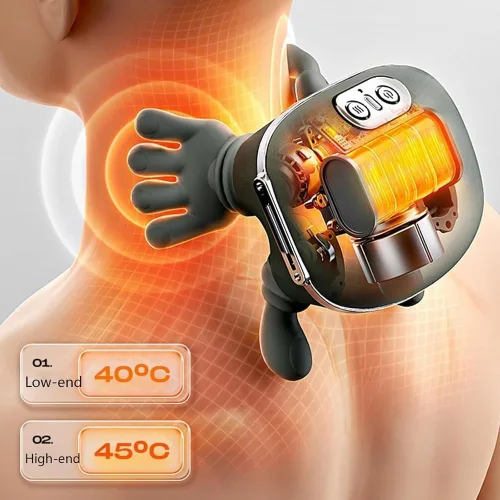 Miniatura 3 de Masajeador de cuello, Masaje de cuello, Masajeador de manos reales, Masajeador portátil de cuello y espalda, Masaje eléctrico Shiatsu de tejido