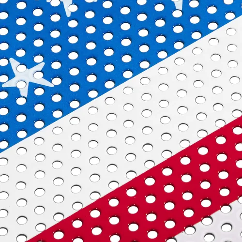 Miniatura 9 de Hooke Road - Rejilla de parrilla con bandera para Jeep JL Wrangler & Gladiator 2018-2025 (Bandera de EE. UU. antigua y desgastada)