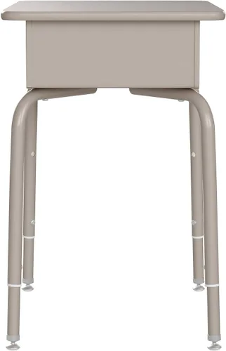Miniatura 7 de Flash Furniture Billie - Escritorio para estudiantes – Escritorio escolar de granito gris – Marco de metal plateado – 24 pulgadas de ancho x 18