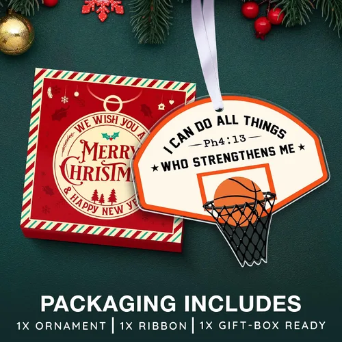 Miniatura 5 de Adorno de baloncesto, perfecto para árbol de Navidad y edición de coleccionista 2025, homenaje único al entrenador de baloncesto, adornos de Navidad