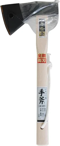 Miniatura 4 de Senkichi Hacha de Ginkgo de oro todo tipo Satsuma de acero