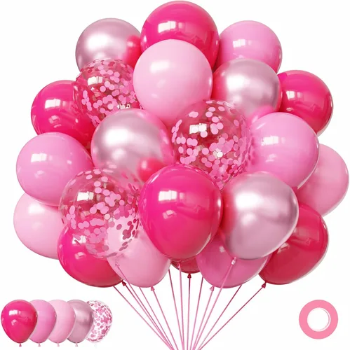 Miniatura 10 de Globos negros y metálicos plateados, 50 piezas de globos negros y plateados de 12 pulgadas, globos para fiestas para cumpleaños, graduación, Año