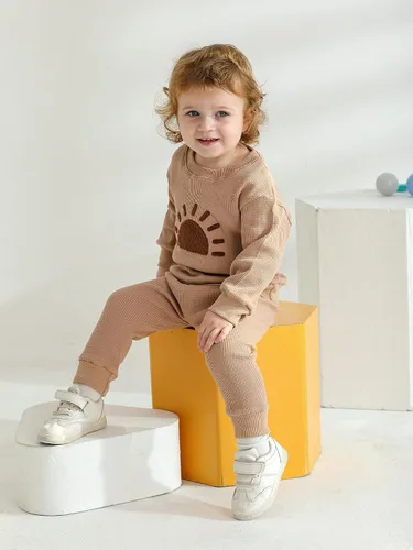 Miniatura 37 de Ropa de bebé niño niño manga larga con estampado de oso + pantalones deportivos