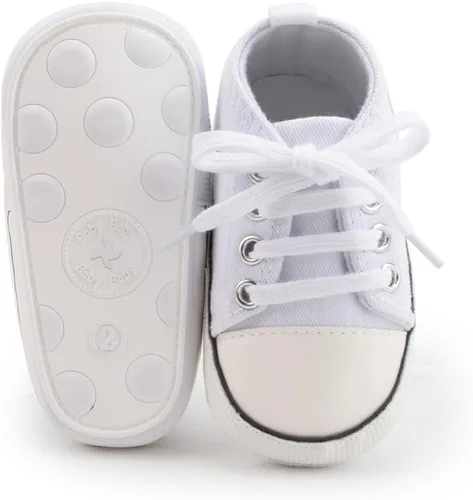 Miniatura 83 de Zapatos deportivos de lona de lona para bebés y niñas, suela antideslizante suave, suela antideslizante