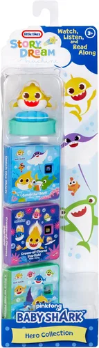 Miniatura 5 de Little Tikes Story Dream Machine - Colección Baby Shark Heroes, Hora de cuentos, libros, personaje de audio, regalo de juguete para niños pequeños