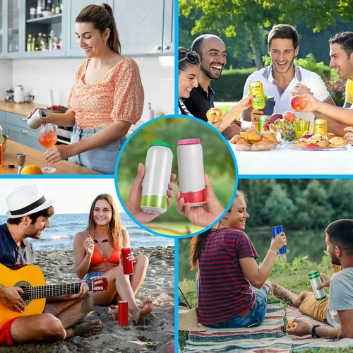 Miniatura 6 de Paquete de 6 tapas de silicona para latas de refresco, tapas reutilizables para latas de refresco, cubiertas para latas de cerveza, cubiertas