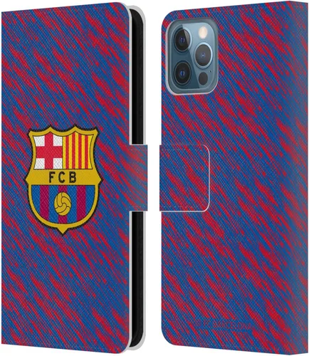 Miniatura 75 de Head Case Designs Funda de piel con licencia oficial del FC Barcelona Barca Crest Patterns, tipo cartera, compatible con Apple iPhone 11