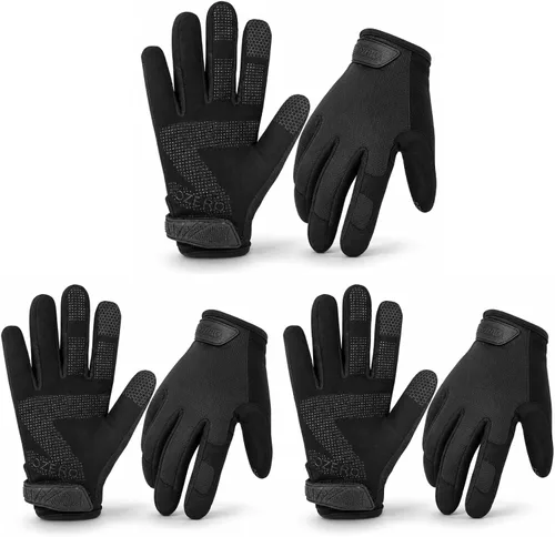 Miniatura 7 de OZERO Work Gloves Men Women, Mechanic Gloves with Touchscreen Grip, Synthetic Leather Palm, Breathable Flex Fit, EN388 Tested