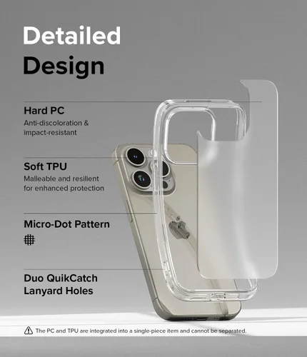 Miniatura 7 de Ringke Fusion para iPhone 15 Pro Max Funda [Resistente al Aceite y Suciedad] Tecnología Anti-Huellas Dactilares Previene Manchas Grasosas Funda
