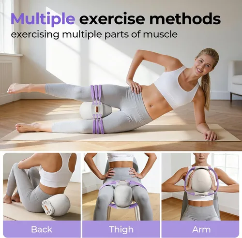 Miniatura 3 de FEIERDUN Maestro de muslo, ejercitador de Kegel, entrenador muscular del suelo pélvico para mujeres, resistencia ajustable de 5 niveles, tóner