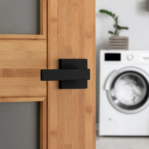Miniatura 2 de Kwikset Singapore - Manija de puerta de cromo pulido (2 unidades)