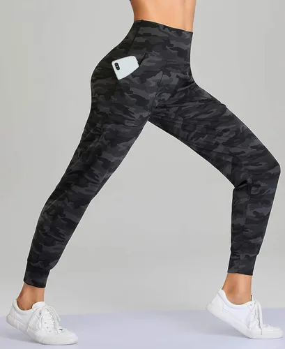 Miniatura 17 de Oalka - Pantalones deportivos para mujer, con cintura alta y bolsillos, para hacer deporte, yoga y entrenar