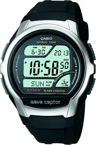 Miniatura 4 de Casio WV58A-1AVCR Waveceptor Reloj digital con banda de resina negra para hombre