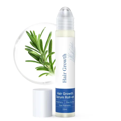 Miniatura 11 de Hair Growth Serum Roll On with Rosemary，Helps Support Thicker, Fuller Hair Appearance，Clean, Non-Greasy Hair Loss Support for Men & Women，0.84 Fl Oz