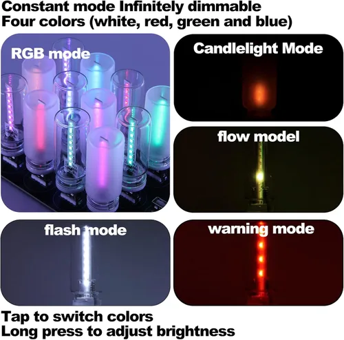 Miniatura 3 de Luz nocturna USB retro con control táctil, luces de ajuste táctil, luz nocturna USB automática enchufable, mini bombilla LED para automóvil, 905