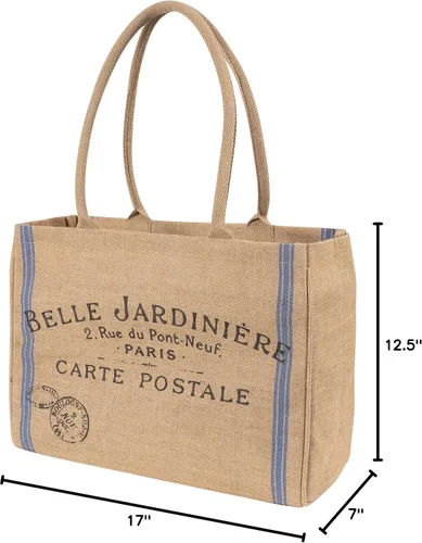 Miniatura 10 de Bolsa de mano de yute KAF Home para el mercado con asas, Talla única
