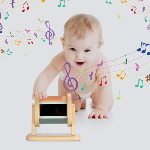 Miniatura 8 de Twefex Tambor Giratorio Montessori, Juguetes Montessori para Bebés de 6 a 12 Meses, Juguetes Montessori para Bebés de 1 Año, Juguete de Madera