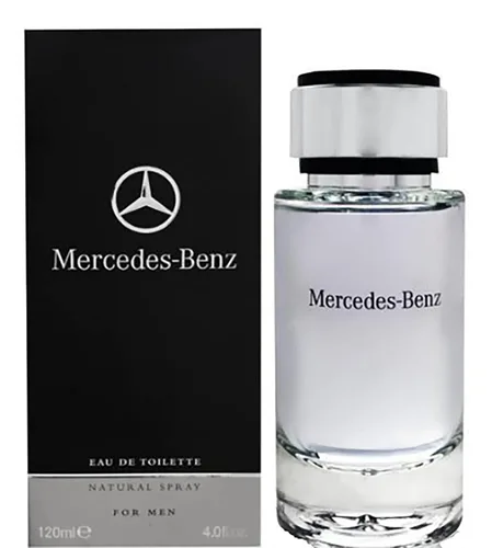 Mercedes Benz Colonia para Hombres – 4 onzas líquidas – Eau De Toilette Perfume en aerosol para hombre – Aroma amaderado y almizclado – Fragancia de
