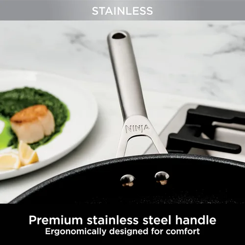 Miniatura 7 de Ninja Foodi NeverStick C69500 - Juego de 10 piezas, utensilios de cocina, acero inoxidable